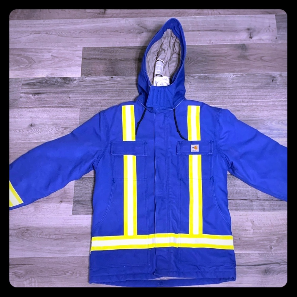 Carhartt FR striped duck coat